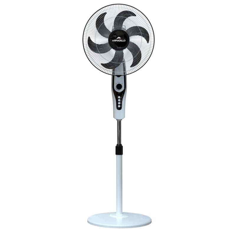 Armadillo Stand Fan 18 Inch 70W 6 Blades 3 Speeds White ARM-SDA-SFN-WH-0009