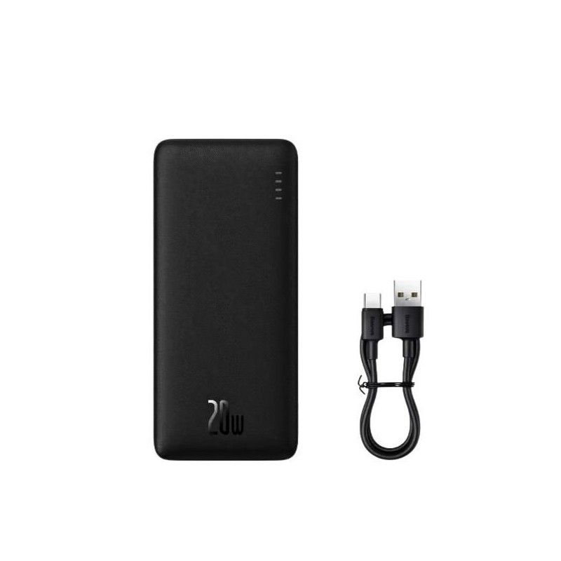 Baseus Airpow Fast Charge Power Bank 30000mAh 20W – ( With Cable )  Black