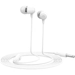 Celebrat G4 Wired Stereo Sound Earphones With Microphone 3.5 mm jack - white