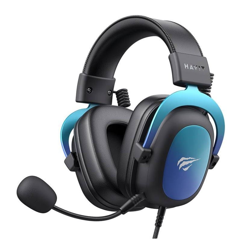 سماعه HAVIT H2002U PRO 7.1 جيمينج USB – أسود/أزرق