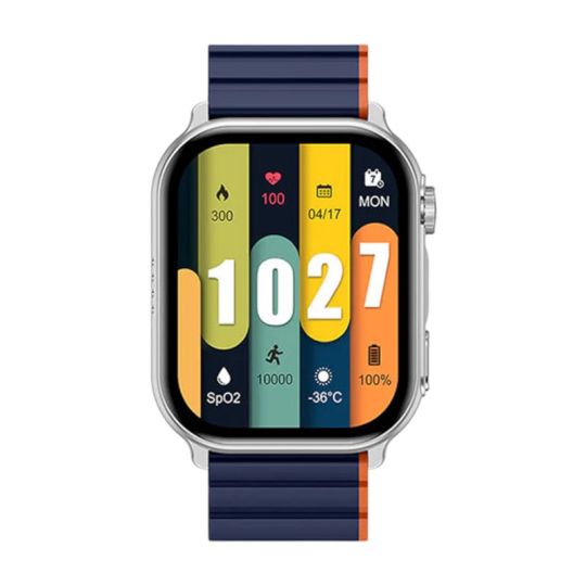 Kieslect Smart Watch Ks Pro Blutooth Calling Dual Strap -Silver