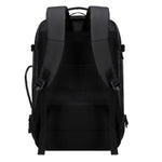 Rahala RAL2201 Expandable Backpack 27L, Waterproof 17-Inch Laptop Bag with USB Port, Anti-Theft, Multi-Pocket Lightweight for Men & Women, Ideal for Office, School, and Travel- Black