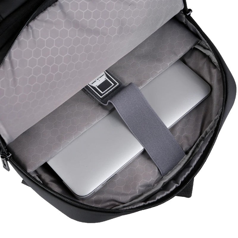 Rahala RAL2201 Expandable Backpack 27L, Waterproof 17-Inch Laptop Bag with USB Port, Anti-Theft, Multi-Pocket Lightweight for Men & Women, Ideal for Office, School, and Travel- Black