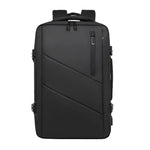 Rahala RAL490 Expandable Laptop Backpack 26–44L for Men & Women – Waterproof Multi-Purpose with USB Port & Anti-Theft Design – Fits 16 Inch Laptop – Black