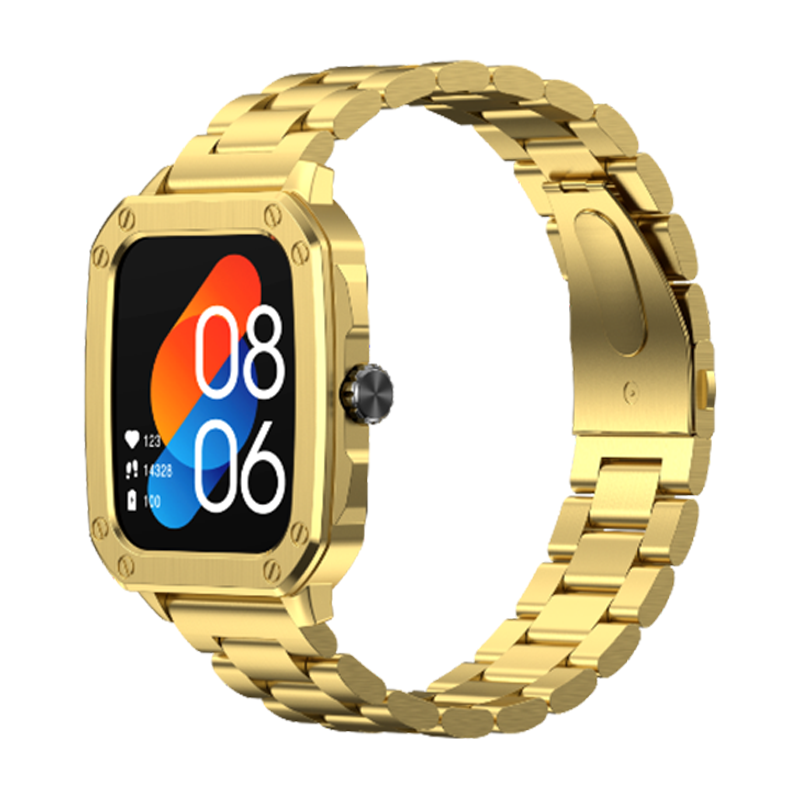 SIA SW7001 Smart Watch – Gold | Bluetooth Fitness Tracker & Heart Rate Monitor