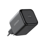 UGREEN 45W GaN Fast Charger - USB-C - EU Plug - Black + UGREEN USB-C to USB-C ROUND CABLE (60w) Braided BLACK