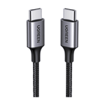 UGREEN PB721 Power Bank 20000mAh, 130W, QC + PD, 1 x USB-A - 2 x USB-C, Gray + UGREEN USB-C to USB-C ROUND CABLE (60w)
