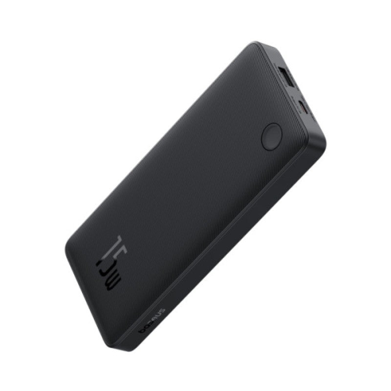 Baseus Airpow Lite 10000mAh Fast Charge Power Bank 15W With Type-C and USB-A Port - Black