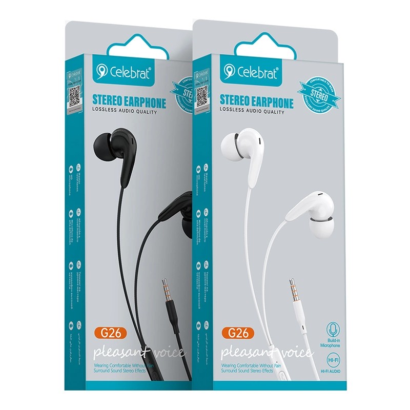 Celebrat G26 Wired Earphone With Microphone