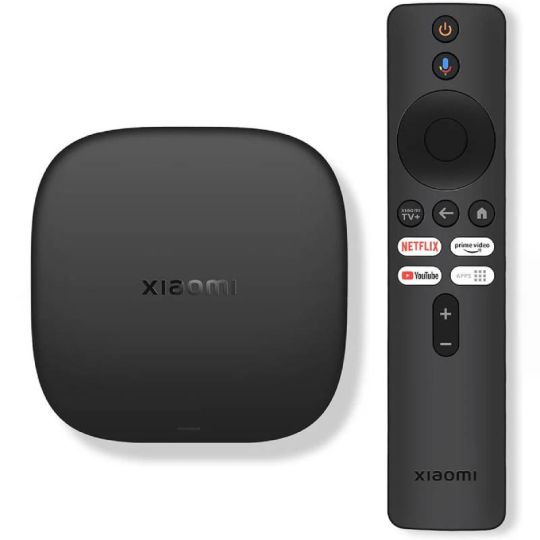 جهاز شاومي تي في بوكس ​​إس الجيل الثالث بدقة 4K UHD | جهاز تي في بوكس ​​أندرويد ذكي - أسود